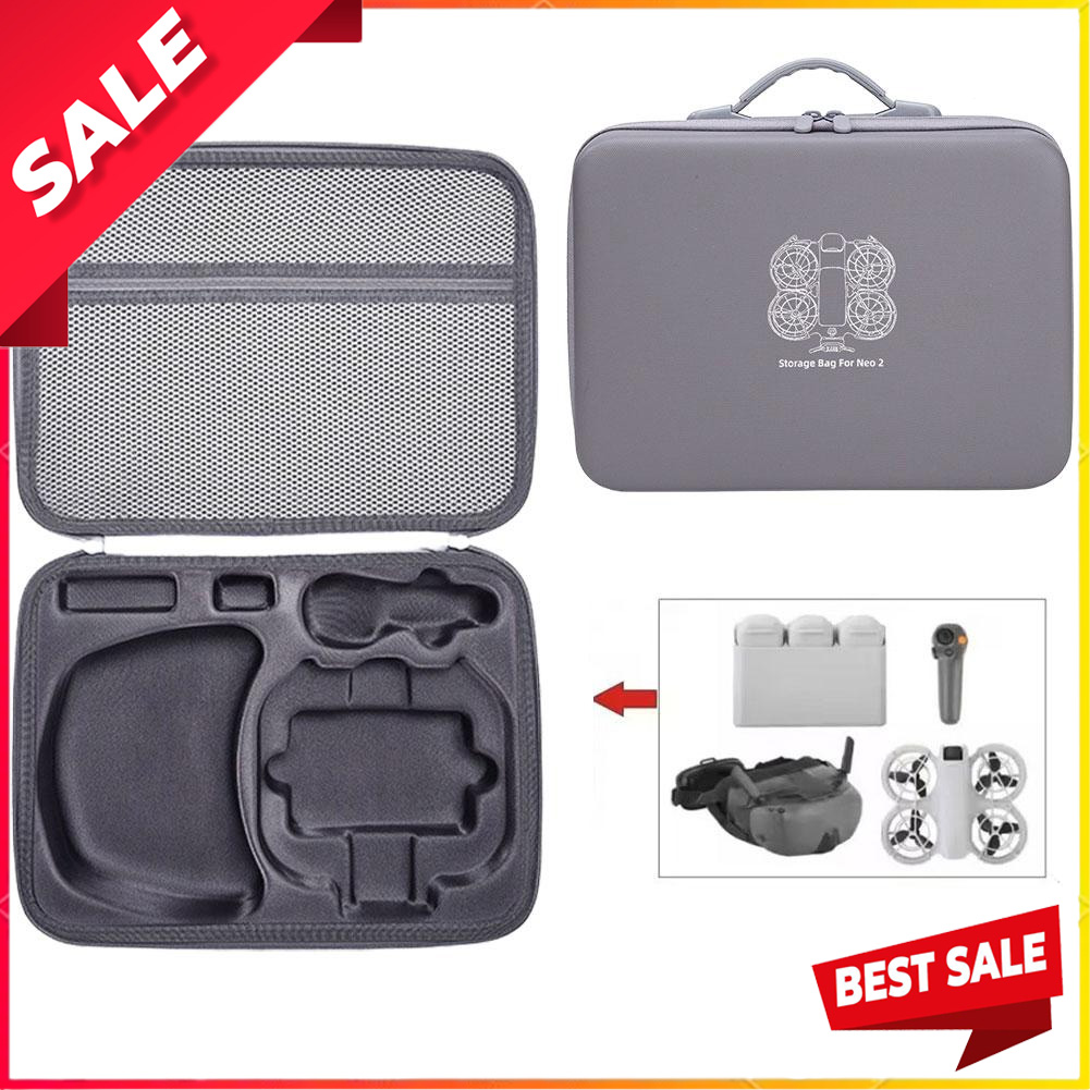 Drone Battery Bag - DJI Neo2 ドローン用ポータブルショルダーバッグ、DJI Neo2 モーションセンサーキット（バッテリー＆アクセサリー付き）用キャリングケース、収納ボックス