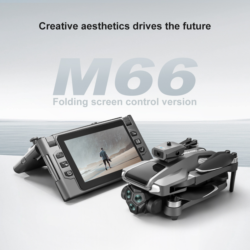 折りたたみ式M66 RCドローン、4.5インチHD折りたたみ - Drone Battery Box のレビューと価格